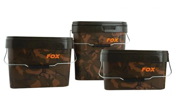 SNECI - Horgász webshop és horgászbolt - FOX Camo Square bucket 17L - terepmintás vödör