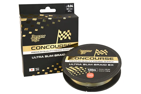 SNECI - Horgász webshop és horgászbolt - BENZAR CONCOURSE ULTRA SLIM 8X BRAID 120M 0.04MM