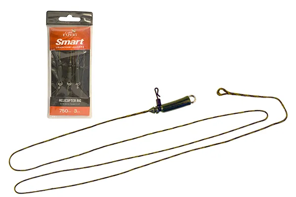 SNECI - Horgász webshop és horgászbolt - CARP EXPERT ELŐKÖTÖTT LEADCORE HELICOPTER SZERELÉK GYORSKAPOCCSAL 3 DB/CSOMAG