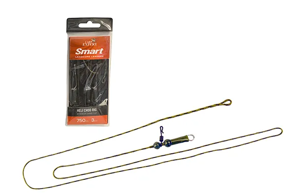 SNECI - Horgász webshop és horgászbolt - CARP EXPERT ELŐKÖTÖTT LEADCORE HELI CHOD SZERELÉK GYORSKAPOCCSAL 3DB/CSOMAG