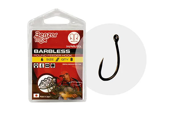 SNECI - Horgász webshop és horgászbolt - MARUTO 4626 4 BENZAR BARBLESS ROUND FEEDER HOROG 8DB/CS