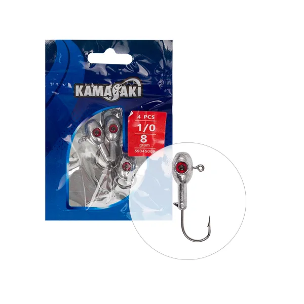 SNECI - Horgász webshop és horgászbolt - KAMASAKI RED SHOT JIG FEJ 4G 2 5DB/CSOMAG