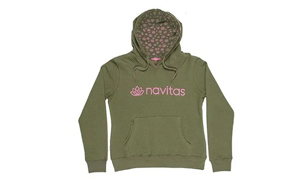 SNECI - Horgász webshop és horgászbolt - NAVITAS WOMENS HOODY GREEN S zöld-rózsaszín kapucnis pulóver