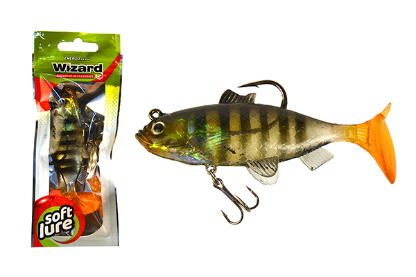 SNECI - Horgász webshop és horgászbolt - WIZARD SWIMBAIT BIG PERCH 4 INCH  HOLOBROWN