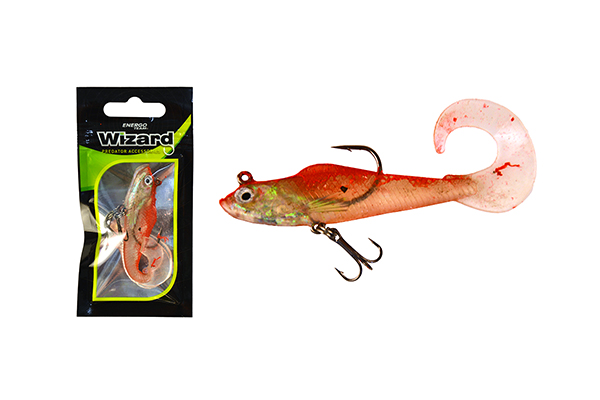 SNECI - Horgász webshop és horgászbolt - WIZARD SWIMBAIT TWISTER SHAD 3 INCH REDHOLO