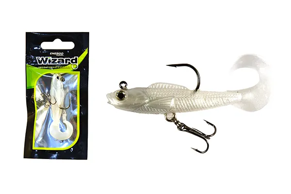 SNECI - Horgász webshop és horgászbolt - WIZARD SWIMBAIT TWISTER SHAD 2 INCH WHITE