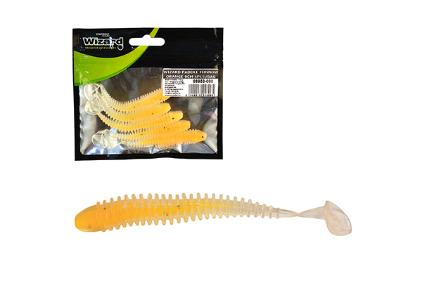 SNECI - Horgász webshop és horgászbolt - WIZARD POWER MINNOW ORANGE 9CM 5PCS/BAG