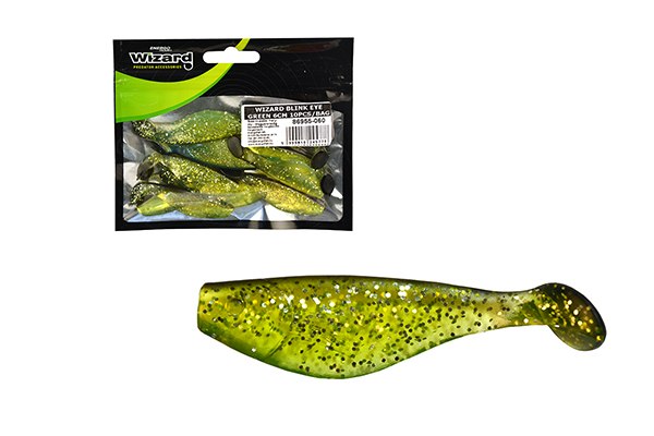 SNECI - Horgász webshop és horgászbolt - WIZARD BLINK SHAD GREEN 6CM 10PCS/BAG