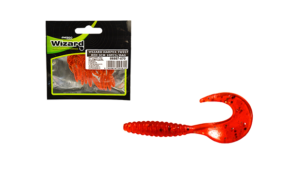 SNECI - Horgász webshop és horgászbolt - WIZARD HARPEX TWIST RED 3CM 10PCS/BAG