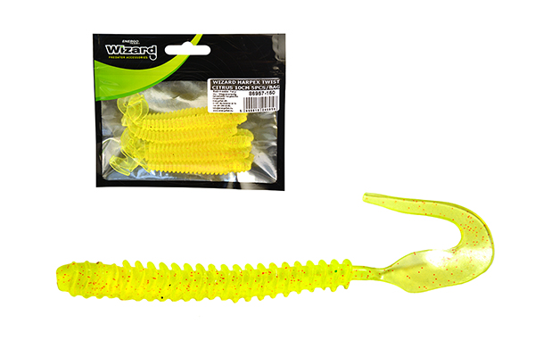 SNECI - Horgász webshop és horgászbolt - WIZARD HARPEX TWIST LONG CITRUS 10CM 5PCS/BAG