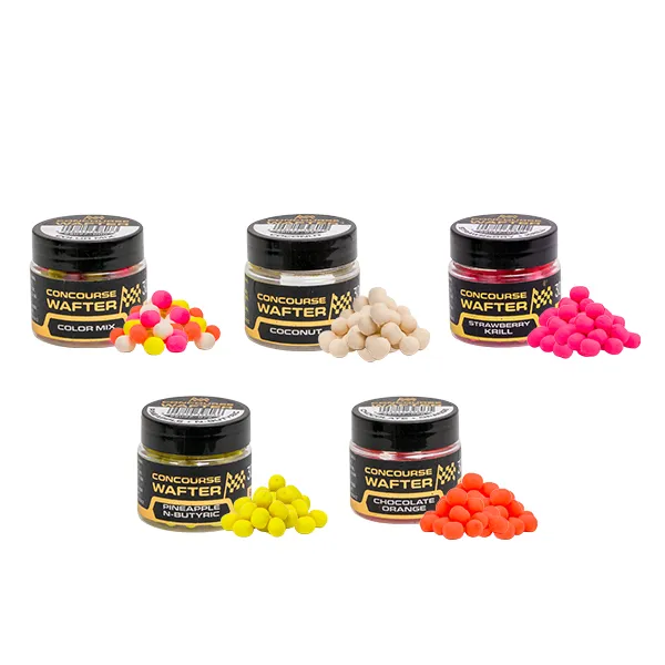 SNECI - Horgász webshop és horgászbolt - BENZÁR MIX CONCOURSE 6 MM CSOKI-NARANCS FLUO NARANCSSÁRGA 30 ML WAFTERS