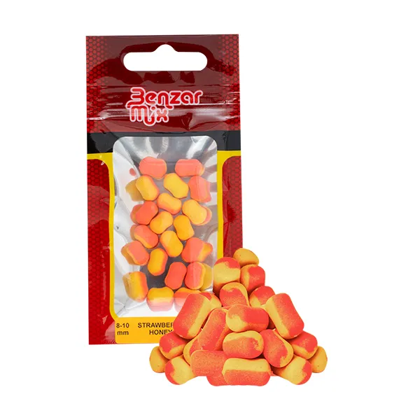 SNECI - Horgász webshop és horgászbolt - BENZAR MIX INSTANT BICOLOR METHOD PELLET KAGYLÓ-FOKHAGYMA WAFTERS