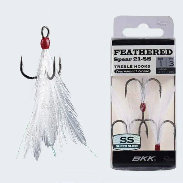 SNECI - Horgász webshop és horgászbolt - BKK_FEATHERED SPEAR-21 SS  6#  3DB/CSOMAG  WHITE