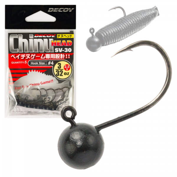 SNECI - Horgász webshop és horgászbolt - DECOY SV-30 CHINU HEAD #2-1.8G NS BLACK