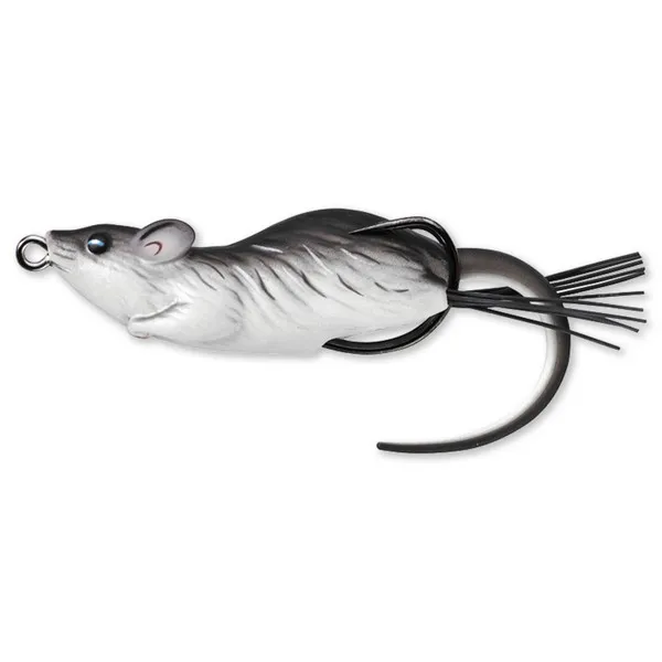 SNECI - Horgász webshop és horgászbolt - LIVETARGET MOUSE WALKING BAIT GREY/WHITE 60 MM 11 G