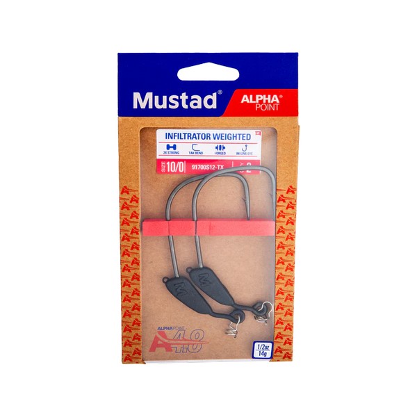 SNECI - Horgász webshop és horgászbolt - MUSTAD INFILTRATOR WEIGHTED, 2/0, 3G 3DB/CSOMAG