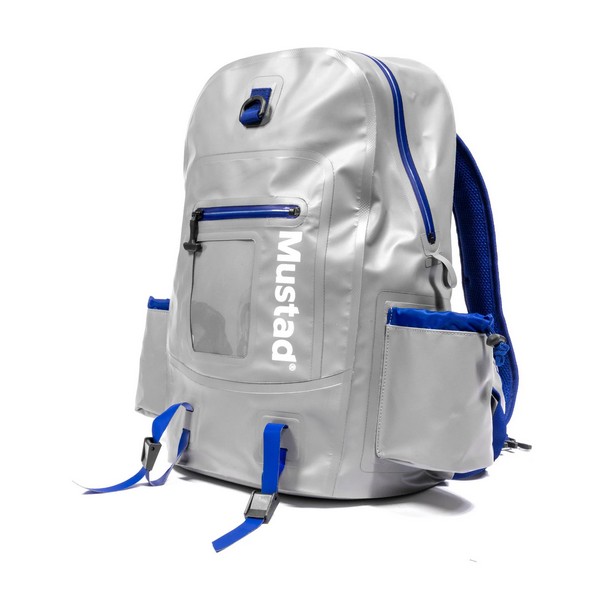 SNECI - Horgász webshop és horgászbolt - MUSTAD DAYBREAK DRY TRADITIONAL BACK PACK 30L GRAY/BLUE