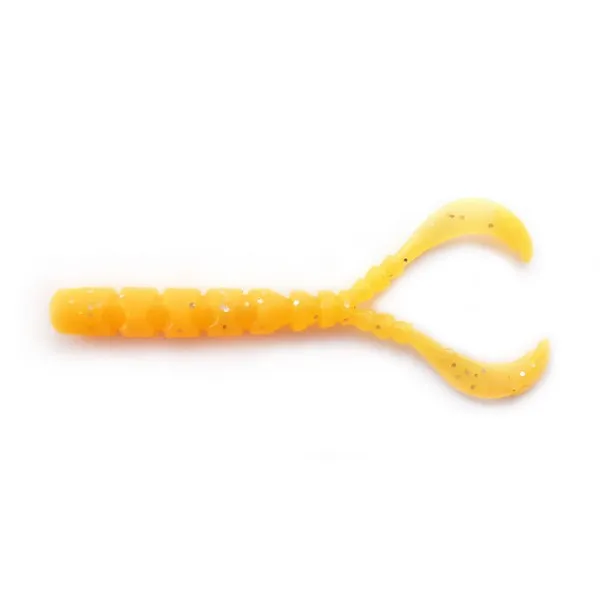 SNECI - Horgász webshop és horgászbolt - MUSTAD AJI CRAW TAIL 1.7'' ORANGE LUMINOUS 12DB/CSOMAG