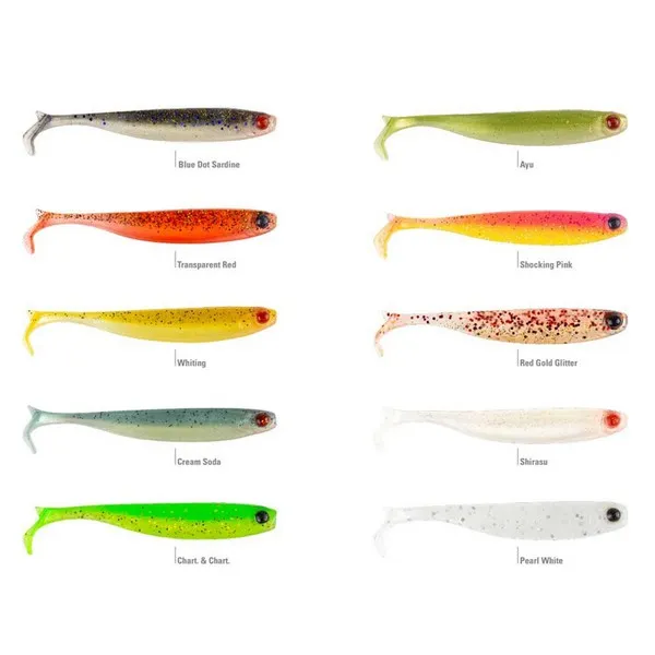 SNECI - Horgász webshop és horgászbolt - MUSTAD  MEZASHI Z-TAIL MINNOW 2"  BLUE DOT SARDINE 6DB/CSOMAG