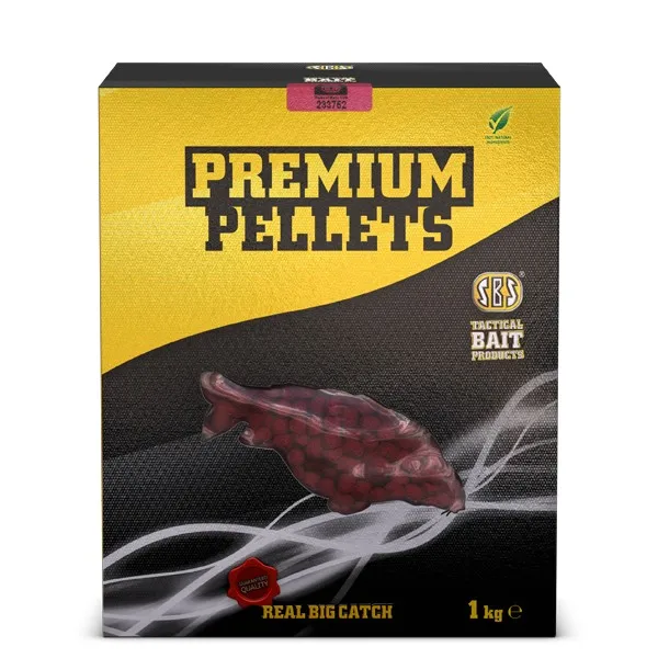 SNECI - Horgász webshop és horgászbolt - SBS Premium Pellets Krill Halibut 5kg 6mm Etető Pellet