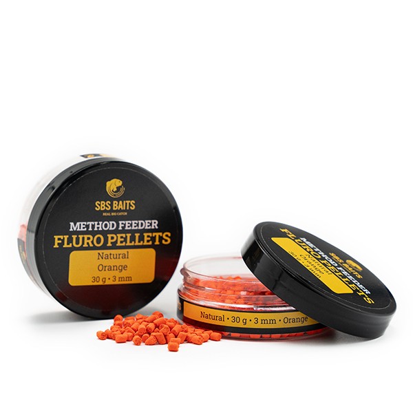 SNECI - Horgász webshop és horgászbolt - SBS METHOD FEEDER FLURO PELLETS YELLOW 3 MM 30G