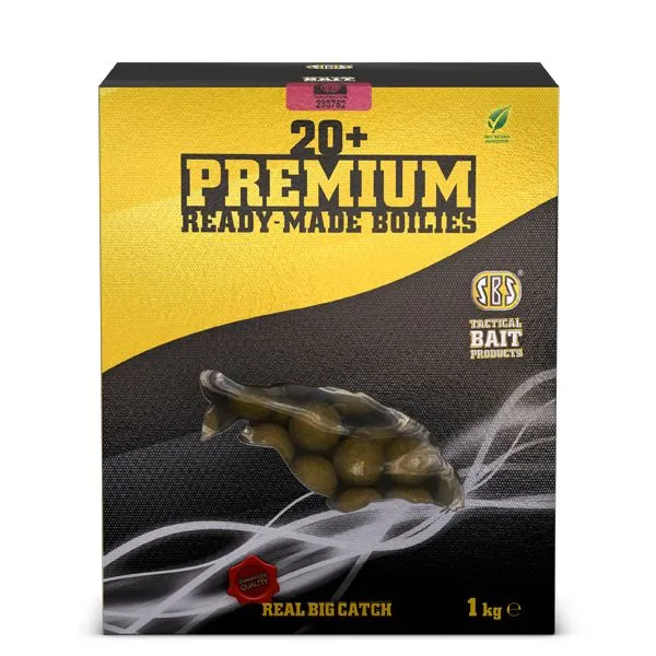 SNECI - Horgász webshop és horgászbolt - SBS 20+ Premium Ready-Made Krill Halibut 1kg 30mm Etető Bojli