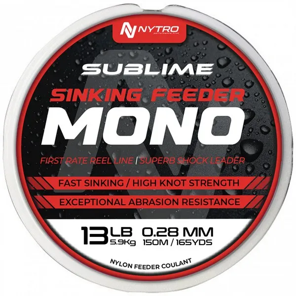 SNECI - Horgász webshop és horgászbolt - NYTRO SUBLIME SINKING FEEDER MONO 0,16