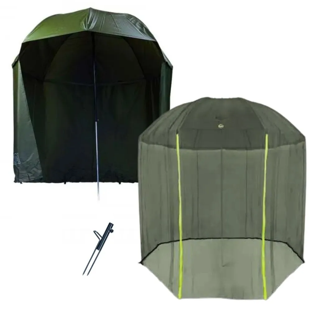 SNECI - Horgász webshop és horgászbolt - Mivardi 250cm PVC Sátras horgász ernyő szúnyoghálóval