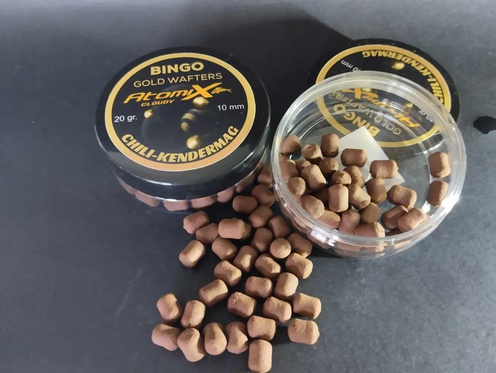 SNECI - Horgász webshop és horgászbolt - ATOMIX 20G 10MM BINGÓ GOLD WAFTERS CHILI-KENDERMAG