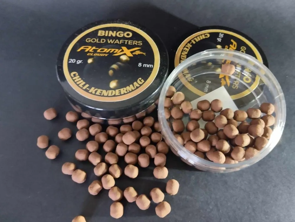 SNECI - Horgász webshop és horgászbolt - ATOMIX 20G 8MM BINGÓ GOLD WAFTERS CHILI-KENDERMAG