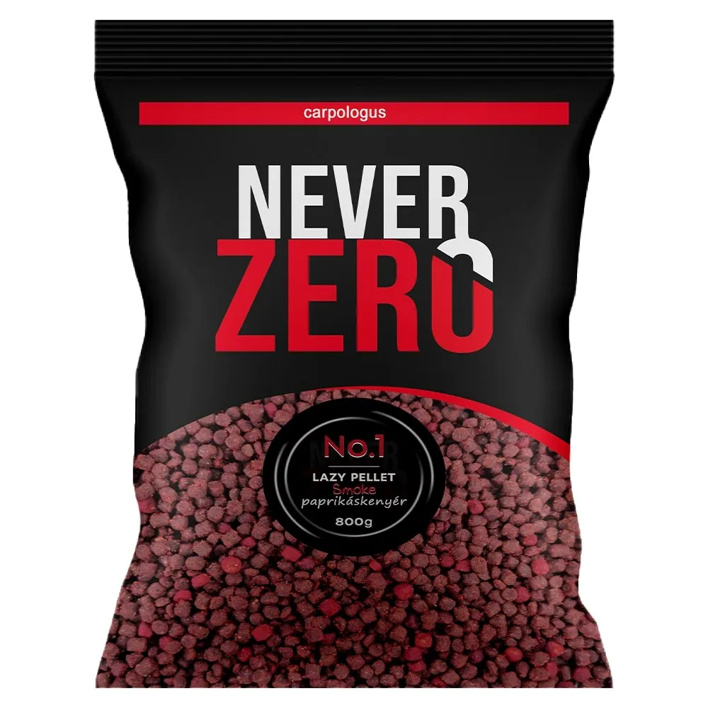 SNECI - Horgász webshop és horgászbolt - NEVER ZERO Lazy Smoke pellet(4mm) (paprikás kenyér) 800g