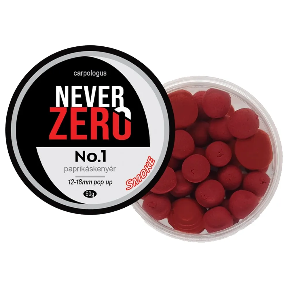 SNECI - Horgász webshop és horgászbolt - NEVER ZERO (Paprikáskenyér) 12-18mm Smoke Pop-up