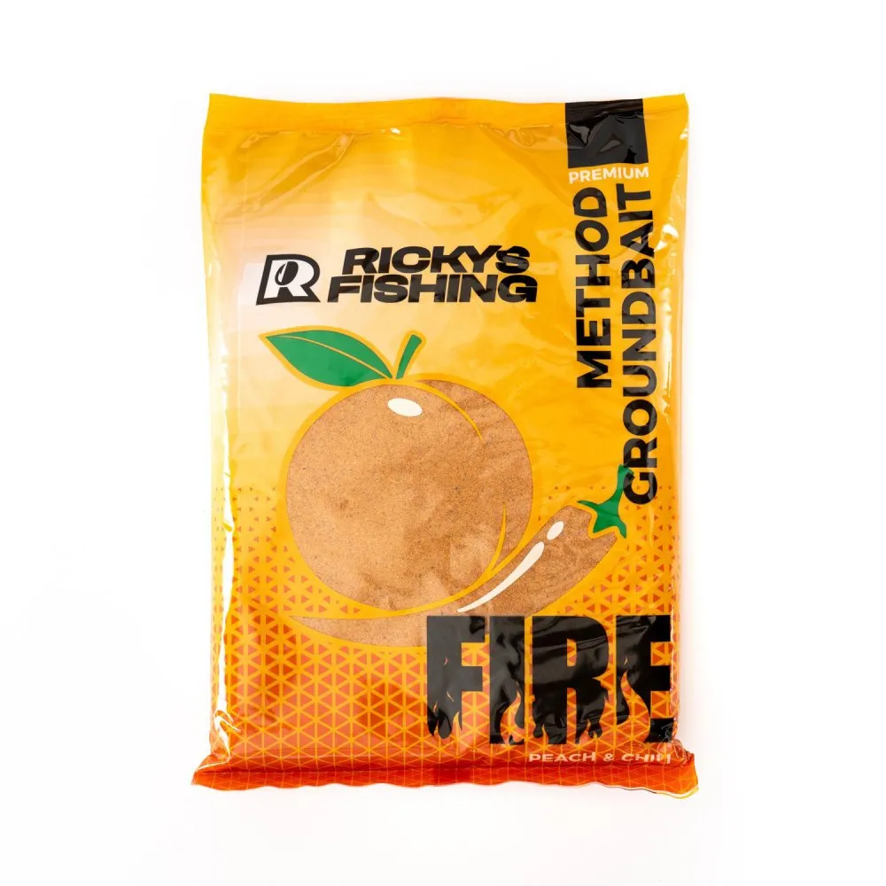 SNECI - Horgász webshop és horgászbolt - Rickys Fishing Fire – Premium Method Groundbait (Chili-Barack)