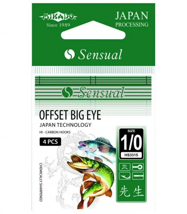 SNECI - Horgász webshop és horgászbolt - Mikado Sensual Offset Big Eye 1/0BN