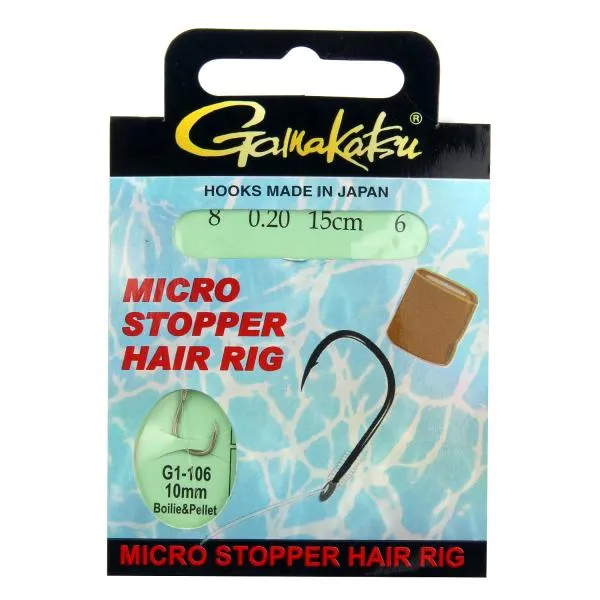 SNECI - Horgász webshop és horgászbolt - BKS-Micro Stopper Hair rig 15cm  6db/cs Akció -50%