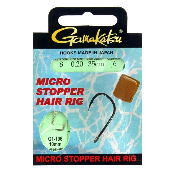 SNECI - Horgász webshop és horgászbolt - BKS-Micro Stopper Hair rig 35cm 6db/cs 8méret