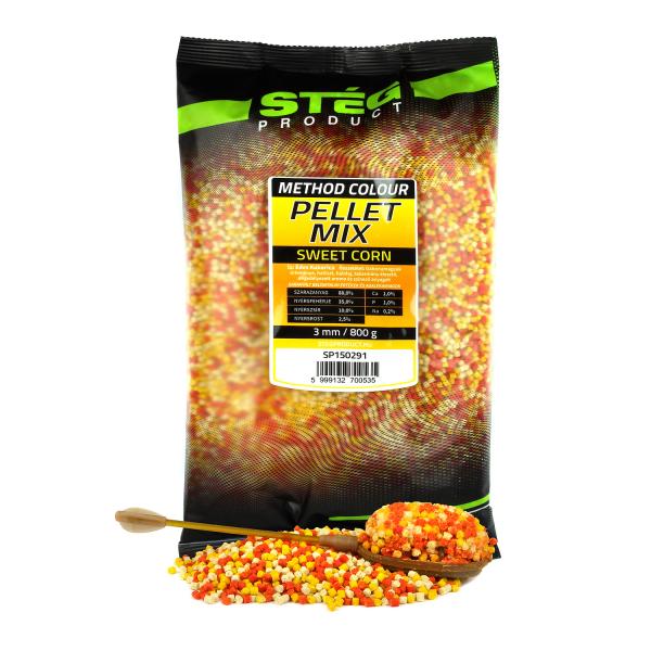 SNECI - Horgász webshop és horgászbolt - Stég Pellet Mix 800g 3mm Sweet Corn
