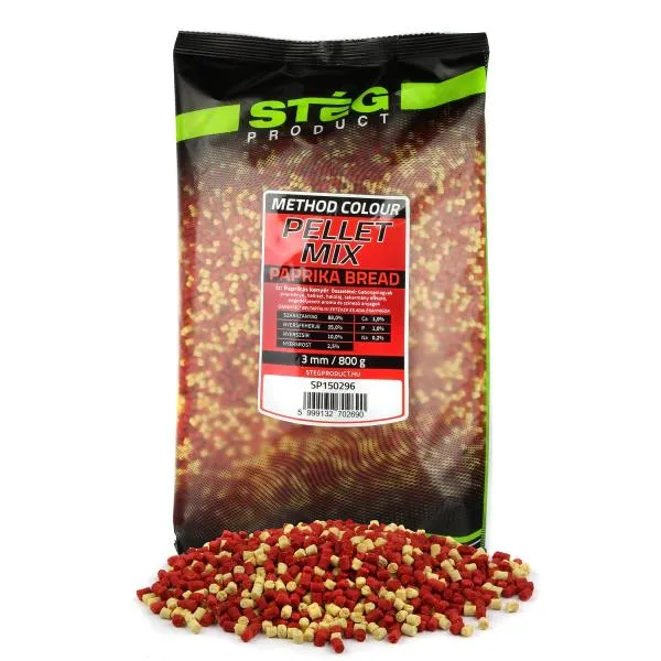 SNECI - Horgász webshop és horgászbolt - Stég Pellet Mix 800g 3mm Paprika-Bread