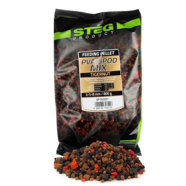 SNECI - Horgász webshop és horgászbolt - Stég Pva-Spod Mix 800g Tigernut 3-5-8mm