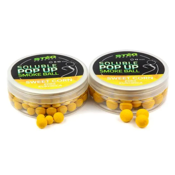 SNECI - Horgász webshop és horgászbolt - Stég Product Soluble Pop Up Smoke Ball 12mm Sweet Corn 25g