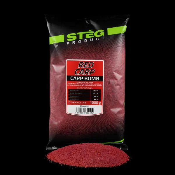 SNECI - Horgász webshop és horgászbolt - STÉG Carp Bomb - Red Carp 1kg etetőanyag 