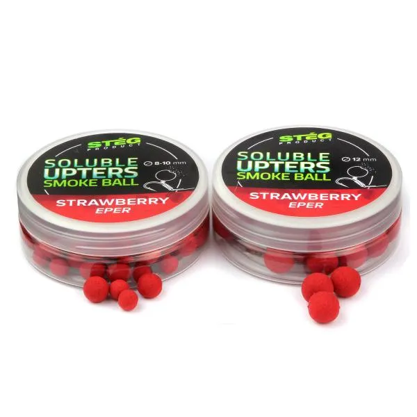 SNECI - Horgász webshop és horgászbolt - Stég Product Soluble Upters Smoke Ball 8-10mm Strawberry 30g