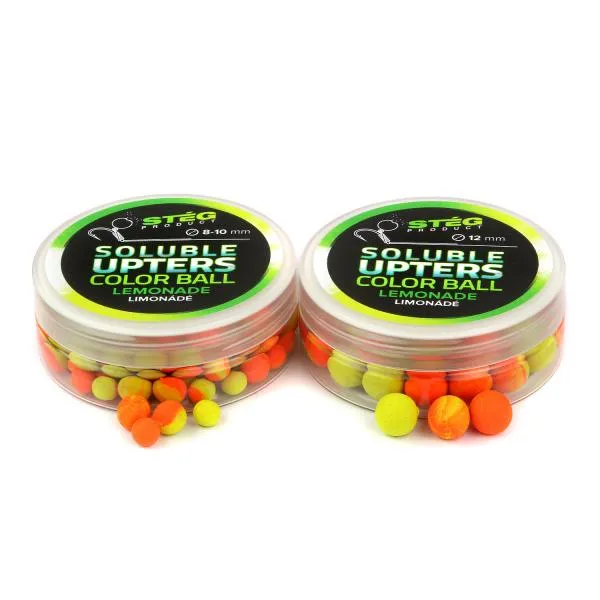 SNECI - Horgász webshop és horgászbolt - Stég Product Soluble Upters Color Ball 12mm Lemonade 30g