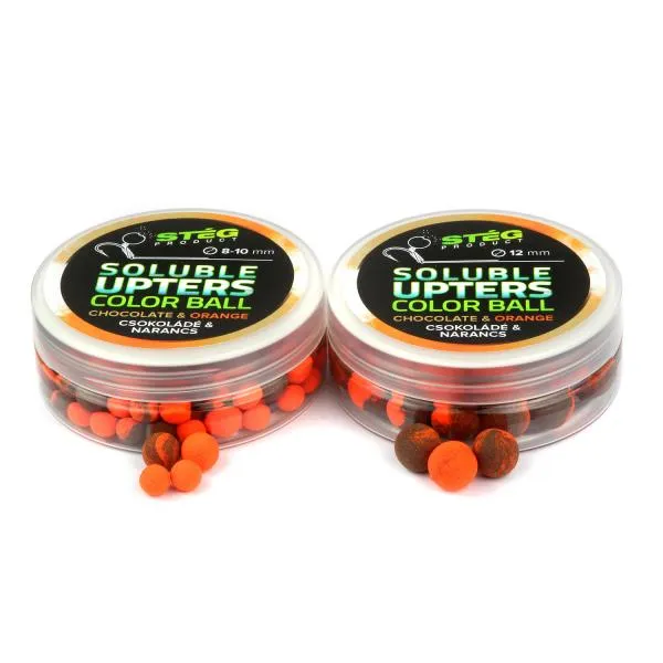 SNECI - Horgász webshop és horgászbolt - Stég Product Soluble Upters Color Ball 8-10mm Chocolate & Orange 30g