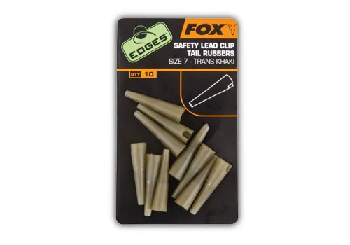 SNECI - Horgász webshop és horgászbolt - Fox EDGES Lead Clip Tail Rubbers - Size 7 Khaki gumikúp ólomkapocsra