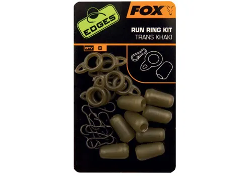 SNECI - Horgász webshop és horgászbolt - Fox EDGES Run Ring Kit - Trans Khaki szett csúszó szerelékhez