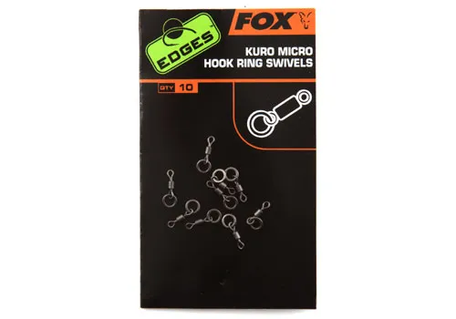 SNECI - Horgász webshop és horgászbolt - Fox EDGES Kuro Micro Hook Ring Swivels - x 10 forgó
