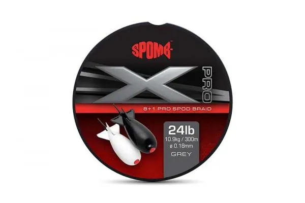 SNECI - Horgász webshop és horgászbolt - Spomb X Pro Braid Grey 8+1 0.18mm 24lbs