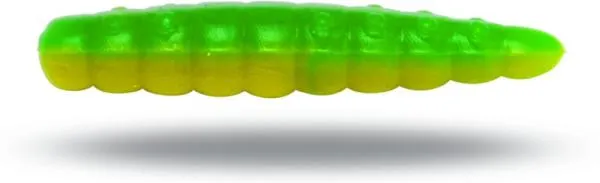 SNECI - Horgász webshop és horgászbolt - Magic Trout 2,5cm B-Maggot sárga/zöld Fokhagyma 10 darab