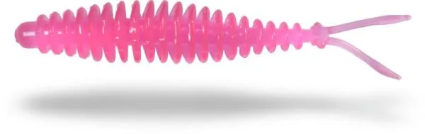 SNECI - Horgász webshop és horgászbolt - 1,5g 6,5cm neon rózsaszín Zebco Magic Trout T-Worm V-Tail Sajt 6darab